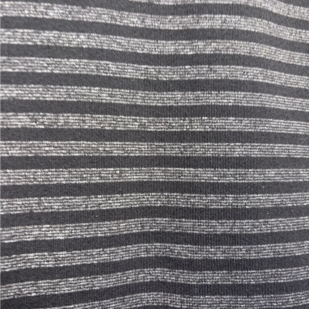 lululemon athletica Black and Gray Striped Racerback Tank Top